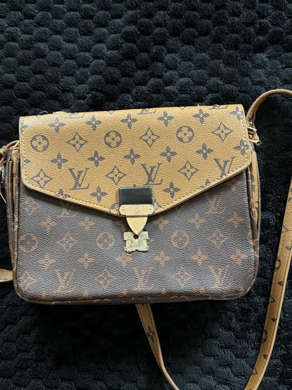 Louis Vuitton Two-Tone Monogram Crossbody - Brown and Tan